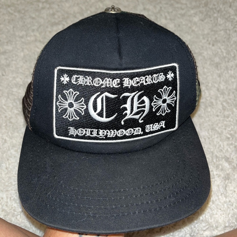 (SOLD)Authentic Chrome Hearts CH Hollywood Trucker Hat